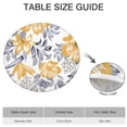 thumbnail image 6 of Pioneer Flower Floral Print Pattern Round Fitted Tablecloth with Elastic Edge,Dining Table Cover Waterproof,Outdoor Round Tablecloth for Camping,Dining,Indoor and Outdoor, 6 of 7