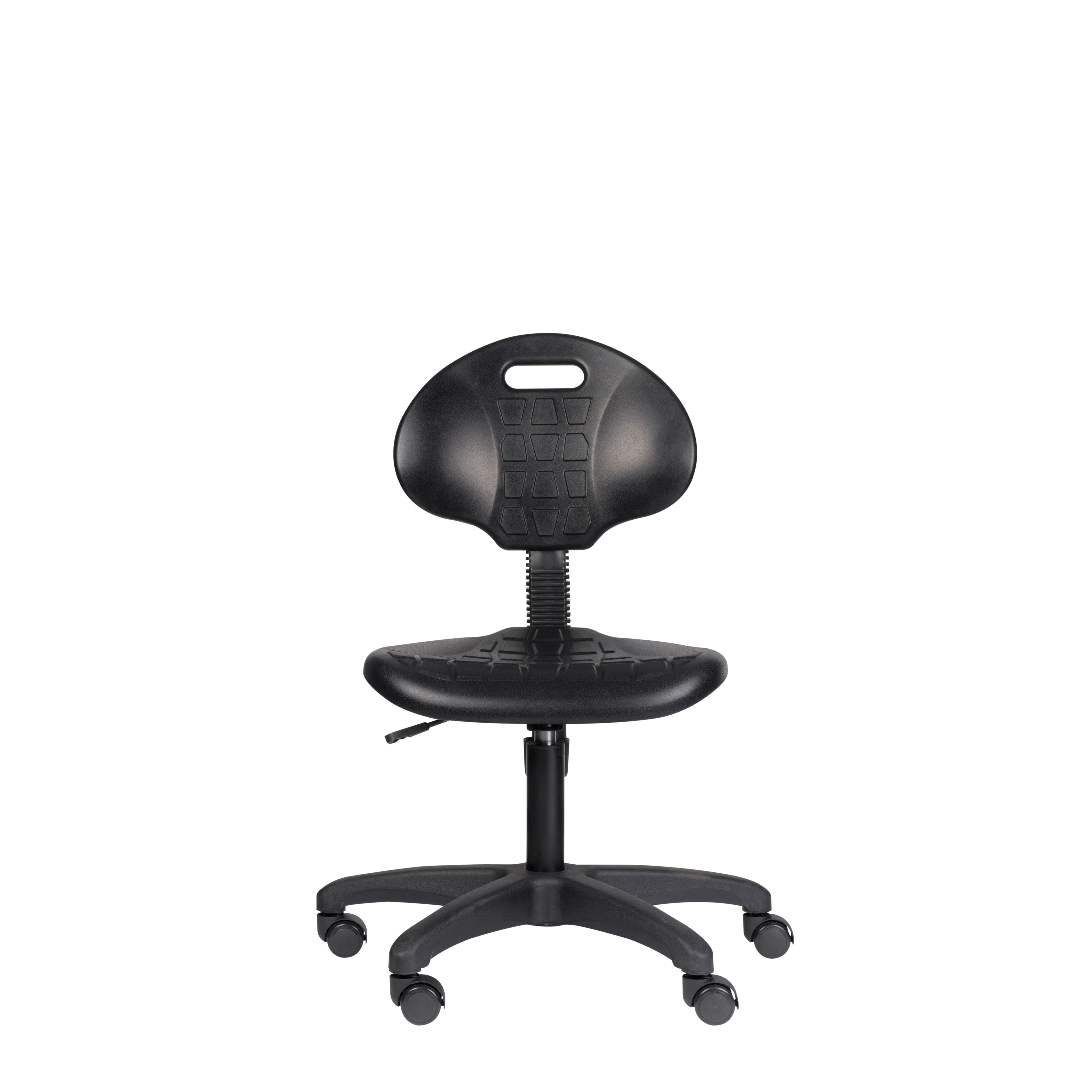 Hampden Furnishings Romulus Collection 16"-21" Rolling Swivel Task Chair, Black