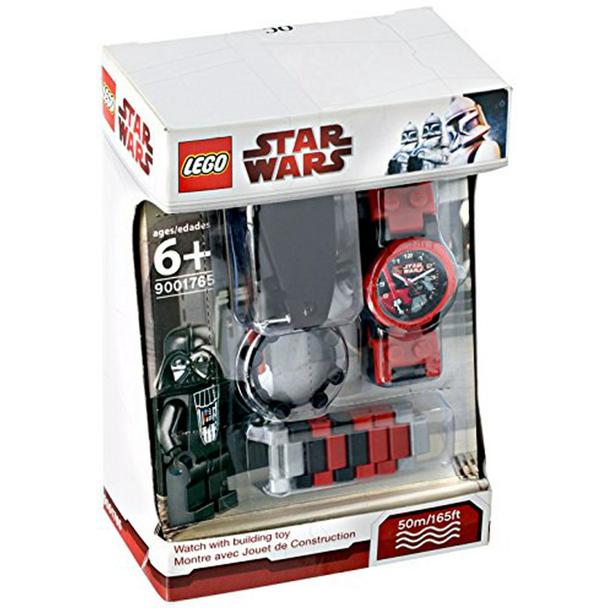 Lego Darth Vader Watch Building Toy Time Light Saber Create Design Space Blocks Star Wars Evil Walmart