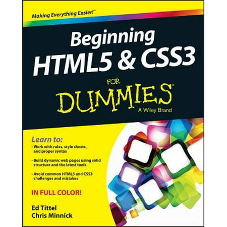 Beginning Html5 and Css3 for Dummies (Best Html5 Css3 Editor)