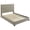 Tan, variant on Coaster Medley Transitional Genuine Leather Eastern King Platform Bed in Black
