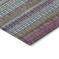 thumbnail image 4 of Addison Rugs Chantille Indoor/Outdoor Transitional Stripes Taupe Washable Rectangle Rug, 3' x 5', 4 of 5
