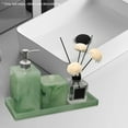 thumbnail image 3 of pitrice Vanity Tray Desktop Organizer Tealight Plate for Countertop Hotel Decor Jade Green, 3 of 8