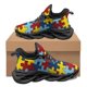 thumbnail image 1 of Zapatillas de deporte ligeras y resistentes al desgaste con diseño de marca, con diseño de concienciación sobre el autismo, de punta redonda, para hombre, 1 of 6