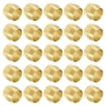 thumbnail image 1 of Uxcell 25Pcs Manguitos de Compresión de Latón, Conectores de Latón para Tubo de 1/4 Pulgada OD, 1 of 6