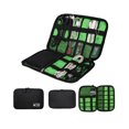 thumbnail image 2 of Travel USB Flash Drive Cable Earphone Organizer Bag Case Digital Storage Pouch-Green, 2 of 5