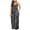 Black, variant on IROINNID Sundress For Women Plus Size Pockets Leopard Printing Sleeveless Casual Sling Dress Round Neckline Full-Length Dress