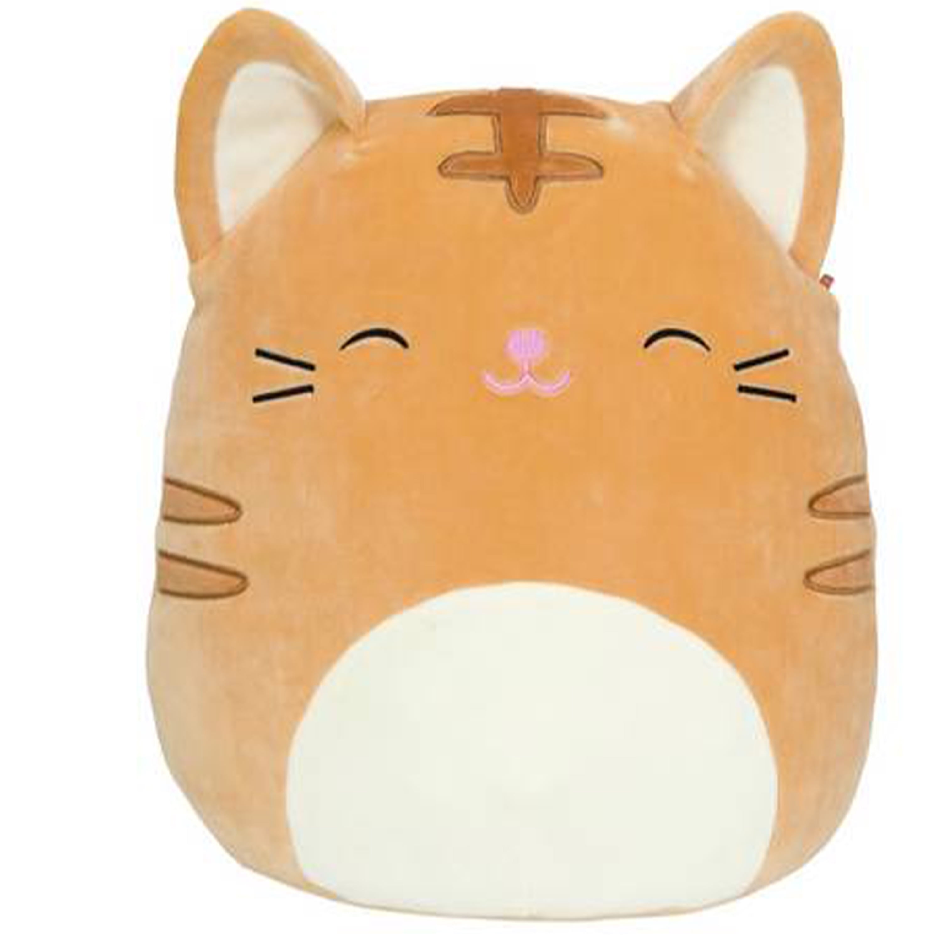 SQUISHMALLOW KELLYTOY JUMBO 16" NATHAN THE GOLDEN BROWN TABBY CAT SUPER SOFT NWT