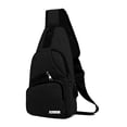 thumbnail image 1 of Bolso Bandolera Bluelander con Puerto USB, Negro BLUELANDER Mochila cruzada, 1 of 4