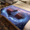 thumbnail image 3 of Manta ligera con estampado de Frozen de Disney para sala de estar, dormitorio, habitación de niños, manta cálida, regalo de Navidad, 3 of 5