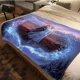 thumbnail image 3 of Manta ligera con estampado de Frozen de Disney para sala de estar, dormitorio, habitación de niños, manta cálida, regalo de Navidad, 3 of 5