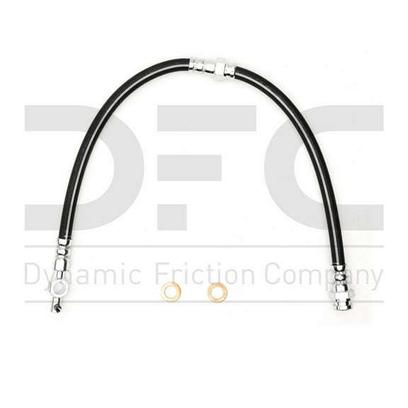 Front Dynamic Friction Company Brake Line Hose 350-80013 For 1986-1987 Mazda B2000, 1987-1993 Mazda B2200, 1987-1993 Mazda B2600