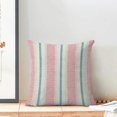 thumbnail image 3 of Hot Pink Teal Summer Outdoor Pillow Covers 16 x 16 Inch,Boho Polka Dots Striped Decor Throw Pillows for Couch Bed,Geometric Modern Farmhouse Decorative Pillowcase Linen Cushion Cover Set of 2, 3 of 6