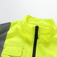 thumbnail image 4 of USNSM Men and Women Air Conditioning Clothing Reflective Safety Vest Cooling USB Charging Cooling Summer Lightweight Work Jacket Green S, 4 of 9