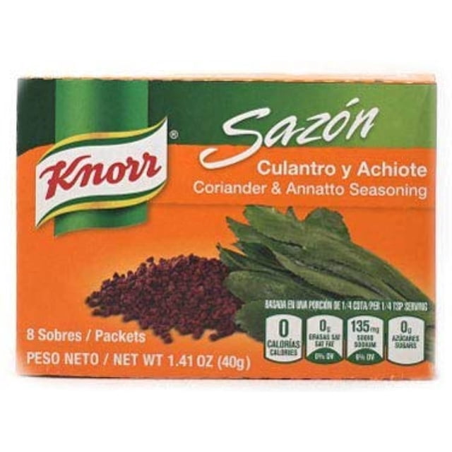 Knorr Sazon Seasoning, Coriander & Annatto, 1.4 Oz, 8 Ct