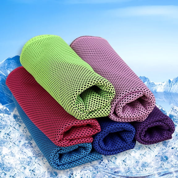 KGJQ Cooling Towel for Neck And Face, Chilly Gym Workout Towel, Machine Washable Cooling Sports Towel for Men Women Jogging Yoga Camping