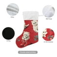 thumbnail image 3 of White Cat Shoes Pattern Christmas Stockings 17.71" Christmas Tree Decoration Fireplace Party Decoration, 3 of 7