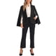 thumbnail image 2 of Blazer de manga capa Inspire Chic para mujeres, chaqueta casual de trabajo abierta, color negro, 2 of 6
