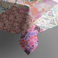 thumbnail image 3 of Pioneer Flower Floral Print Pattern Rectangle Tablecloth 60x84in,Waterproof Polyester Rectangle Table Cloth, Wipeable Spillproof Polyester Tablecloth for Dining, Camping, Indoor and Outdoor, 3 of 5