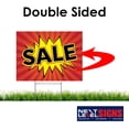 thumbnail image 5 of NEXT LEVEL SIGNS | Sale Yard Signs | 24 W x 18 H Inches | 24" x 10" Metal Ground H-Stake | Made in USA (Pack Of 5), 5 of 6