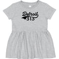 thumbnail image 3 of Inktastic Detroit 313 Girls Baby Dress, 3 of 5