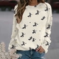 thumbnail image 4 of Kezqiaxn Womens Sweatshirt Fall Long Sleeve Loose Casual Tops Halloween Costumes Sweatshirts for Women Fashion Clothing, 4 of 6