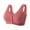 Red11, variant on Fouhkni Front Closure Bras for Women Plus Size Wirefree Full Coverage Seniors Comfort Easy Close Bras