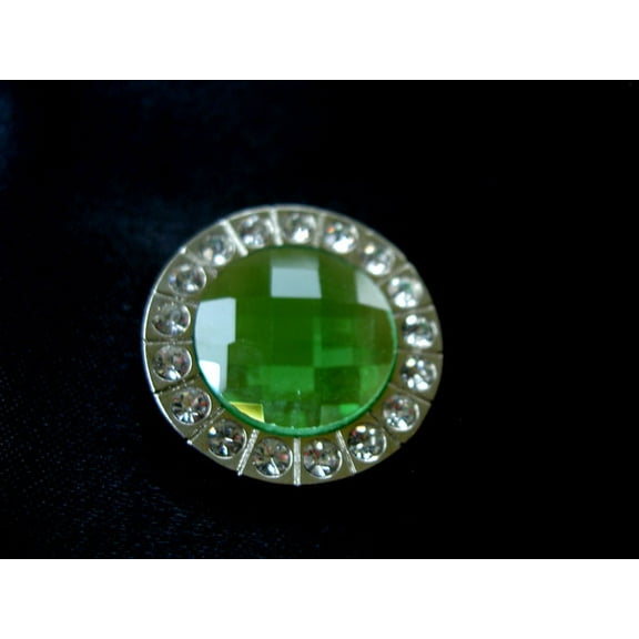 4 Conchos Rhinestone Horse Saddle Western Green Crystal CO21