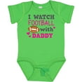 thumbnail image 3 of Inktastic I Watch Football with My Daddy Boys or Girls Baby Bodysuit, 3 of 5