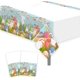 thumbnail image 1 of KAIYANG Mantel de Pascua para mesa de fiesta, diseño de flores primaverales y huevos de conejito, rectangular, de plástico, 137 x 274 cm (E-2), 1 of 5