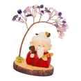 thumbnail image 4 of Mini estatua de Buda con árbol del dinero, figura en miniatura, centro de mesa, recuerdo Estilo F, 4 of 7