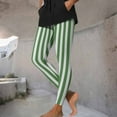 thumbnail image 6 of Felirenzacia Halloween Women Costume Leggings High Waist Tight Pants Comfy Full Length Striped Leggings Christmas Halloween Pajama Pants Yoga Pants, 6 of 7