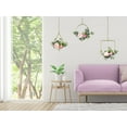 thumbnail image 3 of Corona de aro de girasol artificial, juego de 3 decoración de pared floral colgante con girasoles de seda y hojas para boda, fiesta, guardería, pared, verano, decoración del hogar Vhermosa HMHZ1129-1, 3 of 7
