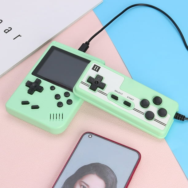 Reproductor de videojuegos Bsvklp pantalla de 3 pulgadas 400/500/800 juegos con cable AV de 8 bits