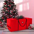 thumbnail image 6 of Hearth & Harbor Christmas Tree Storage Bag made from Durable Fabric, Fits up to 7.5 ft Holiday Trees - Red, 6 of 7
