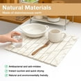 thumbnail image 3 of TOPCHANCES Dish Drying Mat for Kitchen Counter,  2-Piece Diatomite Collapsible Dish Drying Mat with 1x Large Drying Mat and 1 x Small Drying Mat (White), 3 of 9