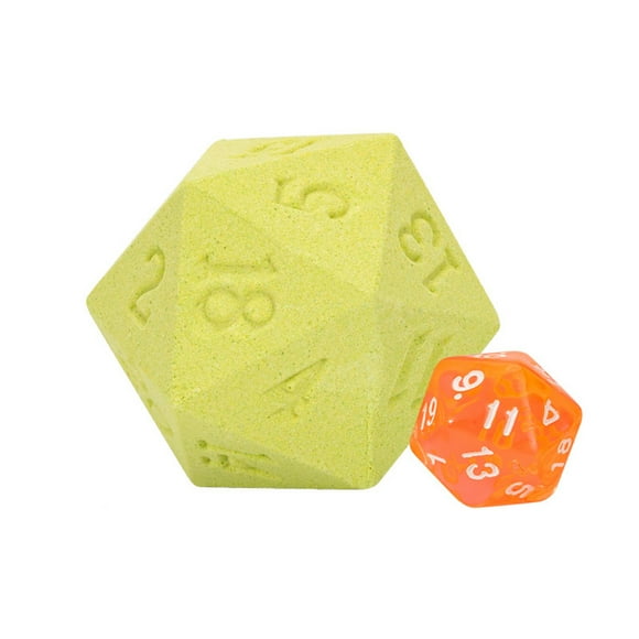 Graflsoa Polyhedral Dice Bath Bombs with Green Tea Scent, 100g Relaxing Skin-Nourishing Bath Salt Ball for Kids and Adults