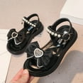 thumbnail image 2 of Xijirk Girls Sandals Thick Soled Comfortable Soft Soled Princess Love Butterfly Sandals,Size 10.5, 2 of 7