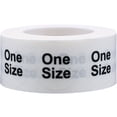 thumbnail image 2 of Clear Size Clothing One Size Circle Stickers, 0.75 Inch Round, 500 Labels on a Roll, 2 of 4