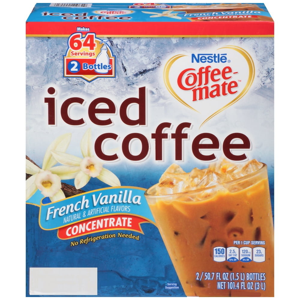 Nestlé Coffeemate French Vanilla Iced Coffee Concentrate Creamer 49.6