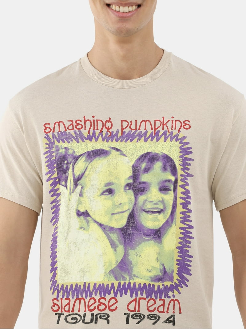 Smashing Pumpkins Men's Graphic Tees 2-Pack, Cotton Crewneck