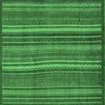 thumbnail image 1 of Ahgly Company Indoor Square Abstract Emerald Green Modern Area Rugs, 4' Square, 1 of 4