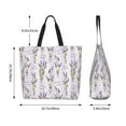 thumbnail image 5 of Naloa Lavender Flowers Tote Bag for Women Large Capacity Shoulder Bag for College Work Travel Shopping, 5 of 8