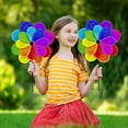 thumbnail image 4 of Rainbow Wind Spinner, 2025 New Sparkly Reflective Pinwheel for Garden/Yard, Bird Deterrent & Outdoor Decor, 4 of 6