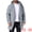 Gray, variant on DARING DIVA Men's Mid-Length Outerwear Zipper Quilted Hooded Padded Coat M Gray
