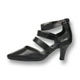 thumbnail image 3 of PEERAGE Lola Women's Wide Width Leather Dress Pumps, 3 of 6