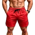 thumbnail image 2 of Aimik Men's Gym Athletic Shorts Side Zipper Pocket Contrast Drawstring Quick-Dry Summer Shorts for Workout Running Sports, 2 of 6