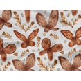 thumbnail image 5 of oneOone Rayon Rust Brown Fabric Insect & Floral Feather Craft Projects Decor Fabric Printed By The Yard 56 Inch Wide, 5 of 5