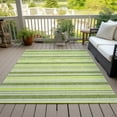 thumbnail image 6 of Addison Rugs Chantille Indoor/Outdoor Transitional Stripes Fern Washable Rectangle Rug, 8' x 10', 6 of 6