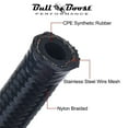 thumbnail image 4 of Black Fuel Hose Oil Fuel Gas Line AN6-AN8-AN10 Nylon Braided / BUILD YOUR OWN, 4 of 5